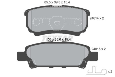 Pastilhas de freio TEXTAR 24014 01