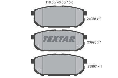 Pastilhas de freio TEXTAR 24058 01