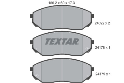 Pastilhas de freio TEXTAR 2409201