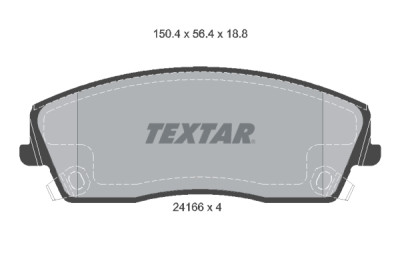 Pastilhas de freio TEXTAR 2416601
