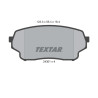Pastilhas de freio TEXTAR 24301 01
