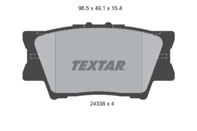 Pastilhas de freio TEXTAR 24338 01