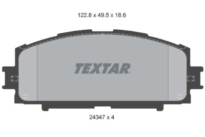 Pastilhas de freio TEXTAR 24347 01