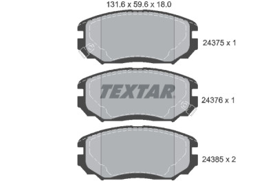 Pastilhas de freio TEXTAR 24375 01