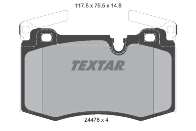 Pastilhas de freio TEXTAR 2447801