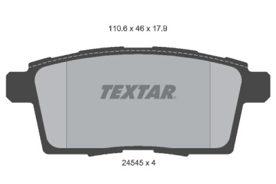 Pastilhas de freio TEXTAR 24545 01