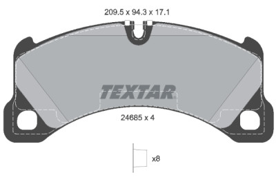 Pastilhas de freio TEXTAR 2468501