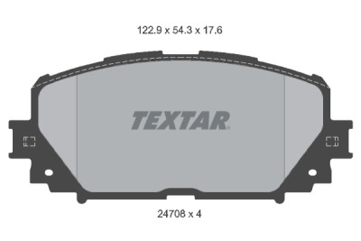 Pastilhas de freio TEXTAR 24708 01