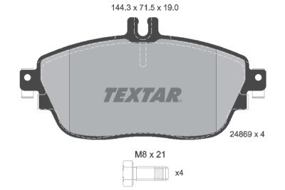 Pastilhas de freio TEXTAR 2486901