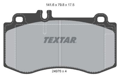 Pastilhas de freio TEXTAR 2497601