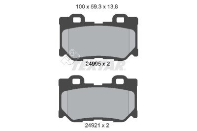 Pastilhas de freio TEXTAR 2499501