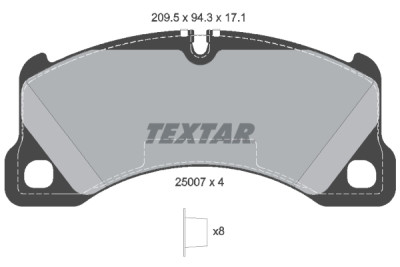 Pastilhas de freio TEXTAR 25007 01