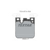 Pastilhas de freio TEXTAR 2502901