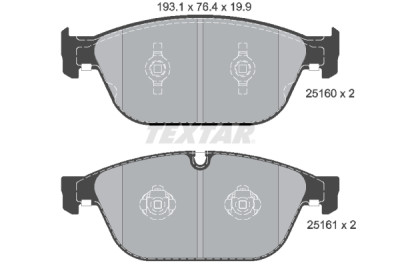 Pastilhas de freio TEXTAR 2516002