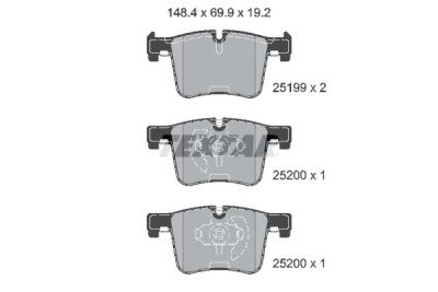 Pastilhas de freio TEXTAR 2519901