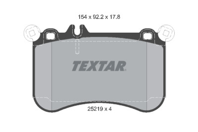 Pastilhas de freio TEXTAR 2521901