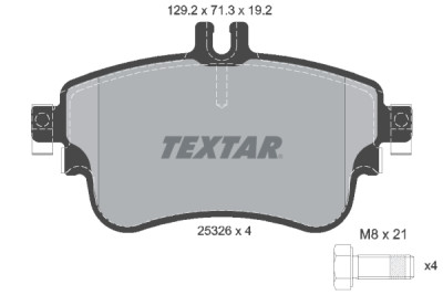 Pastilhas de freio TEXTAR 2532601