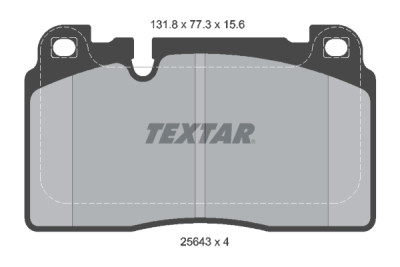 Pastilhas de freio TEXTAR 2564302