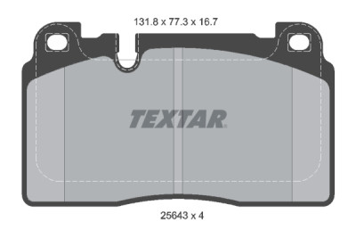 Pastilhas de freio TEXTAR 2564305
