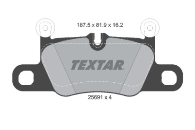 Pastilhas de freio TEXTAR 25691 01