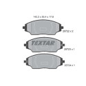 Pastilhas de freio TEXTAR 2572201