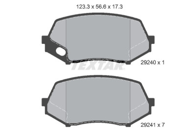Pastilhas de freio TEXTAR 2924 001