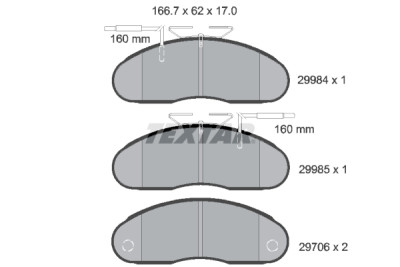 Pastilhas de freio TEXTAR 29984 01