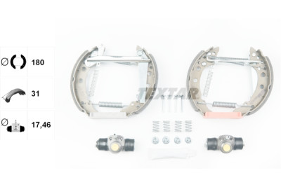 Sapatas de freio TEXTAR 84018200