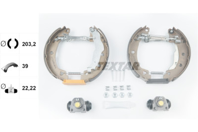 Sapatas de freio TEXTAR 84037903