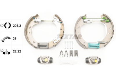 Sapatas de freio TEXTAR 84046600