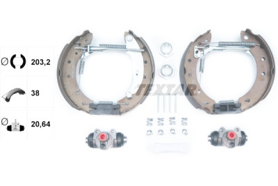 Sapatas de freio TEXTAR 84048001