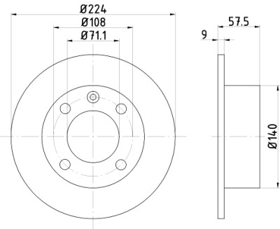 Kit de freio, freio a disco BrakeBox, Kit de Pastilha e Disco TEXTAR 89000500