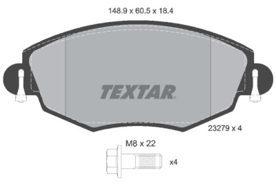 Kit de freio, freio a disco BrakeBox, Kit de Pastilha e Disco TEXTAR 89006100