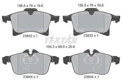 Kit de freio, freio a disco BrakeBox, Kit de Pastilha e Disco TEXTAR 89008300
