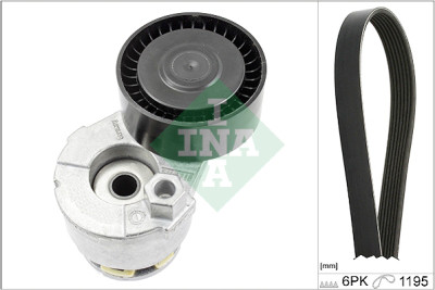 INA 529 0117 10 Conjunto de correias em V nervuradas