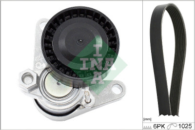 INA 529 0167 10 Conjunto de correias em V nervuradas