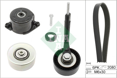 INA 529 0314 10 Conjunto de correias em V nervuradas
