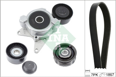 INA 529 0401 10 Conjunto de correias em V nervuradas