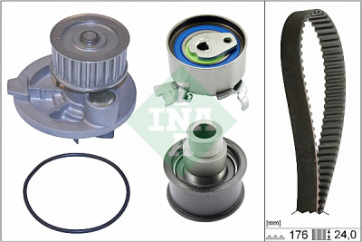 Bomba de água + Kit correia de distribuição