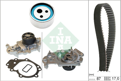Bomba de água + kit de correia dentada