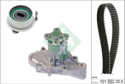 Bomba de água + kit de correia dentada
