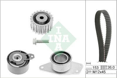 Conjunto de correia dentada INA 530 0357 10