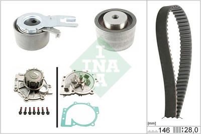 Bomba de água + kit de correia dentada