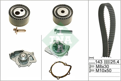 Bomba de água + kit de correia dentada