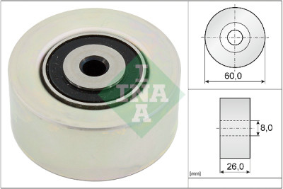 Polia tensora, correia trapezoidal INA 531 0550 10