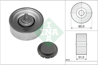 Polia de deflexão/guia, correia poli V INA 532 0569 10
