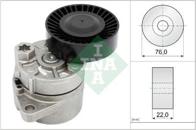 Braço tensor, correia em V INA 534 0018 10 poli