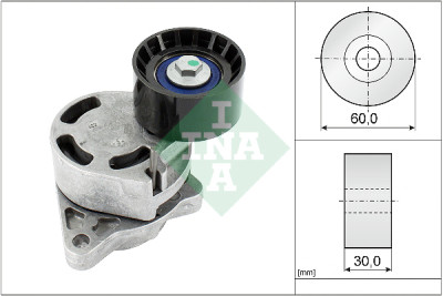 Tensor de correia, correia trapezoidal estriada INA 534 0181 10