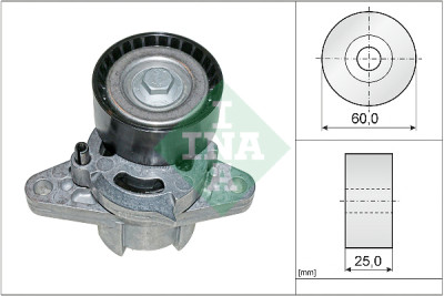 Braço tensor, correia INA com nervuras em V 534 0271 10