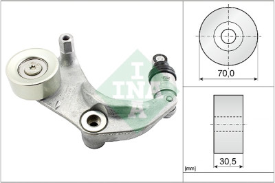Tensor de correia, correia trapezoidal estriada INA 534 0316 10